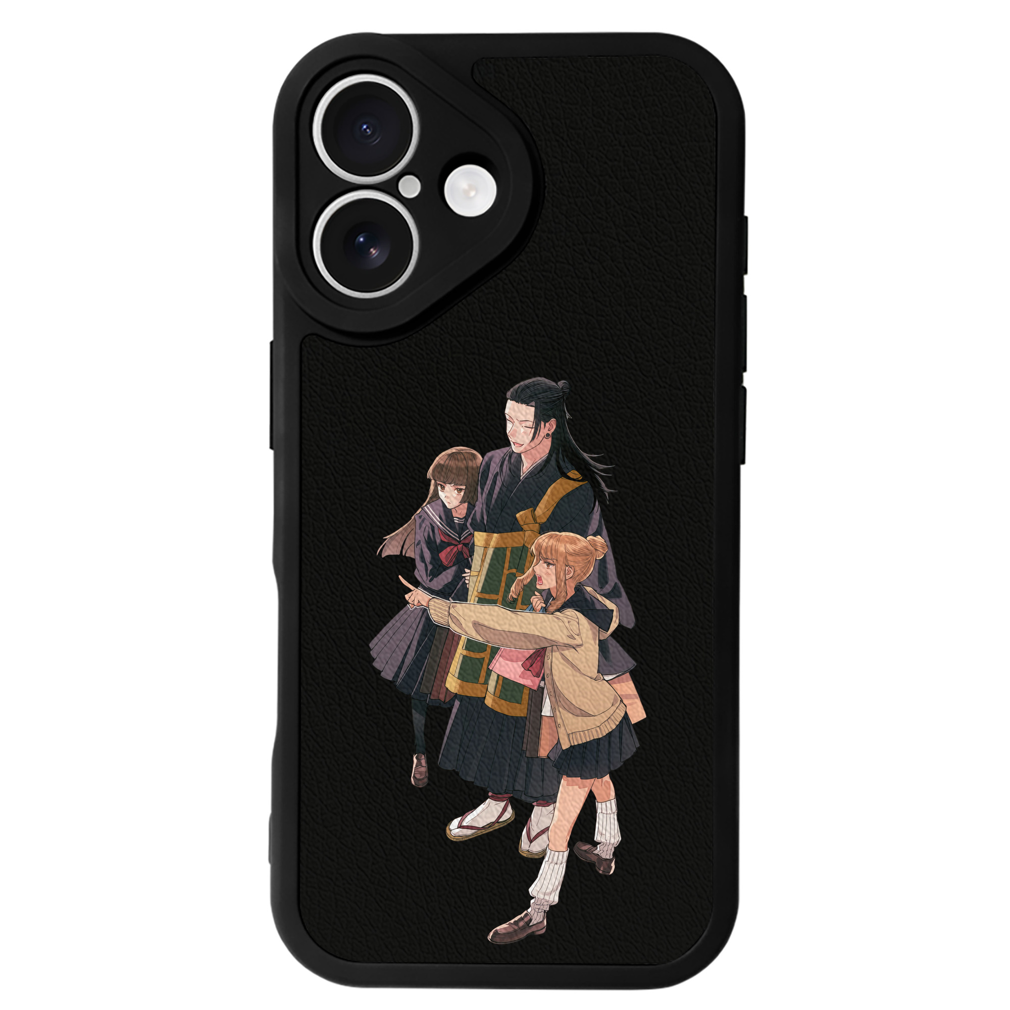 （画像用） 呪術廻戦 Jujutsu Kaisen 【iPhone 16シリーズ対応】シリコンスマホケース（レザー調） 材質：シリコン